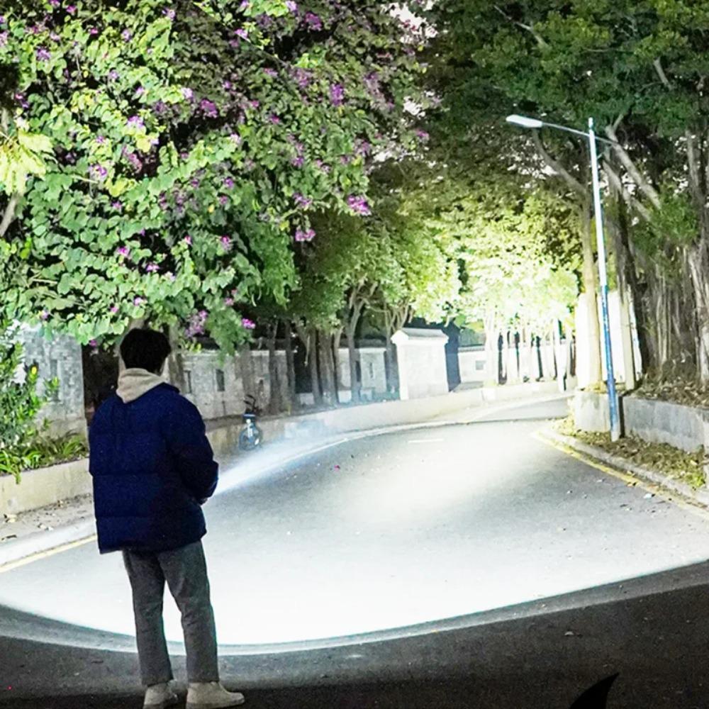 5PCS 6 LEDs Flashlight Rechargeable Mini Torch High Brightness Power Display Outdoor Lighting for Outdoor Lighting Camping Emergency