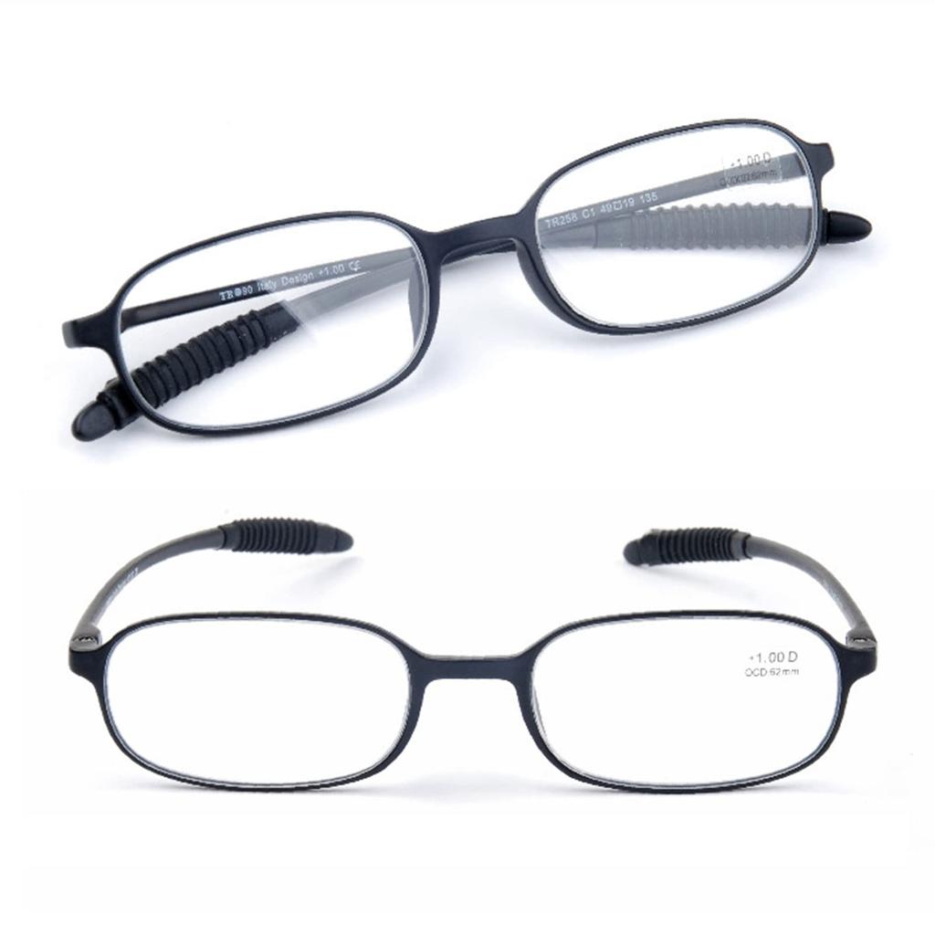 Stylish Reading Glasses for Women and Soft Blue Light Enlarges Portable Glasses [Soarea] Men, Ultra-Lightweight, Frame, Blocking, Vision, (Black,
