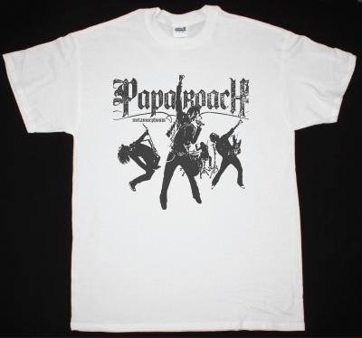 

2026 Papa Roach Vintage 90s Band Graphic T-Shirt Unisex Hard Rock Cotton Casual Short Sleeve Tee L