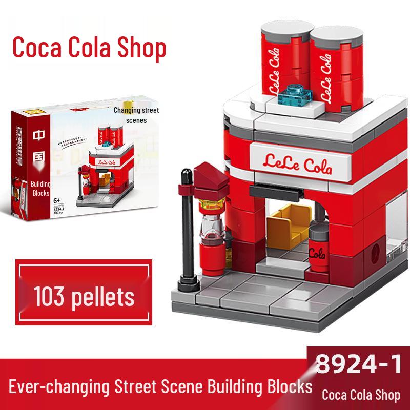 2025 Street Scene Lego-Compatible Architecture Model: Educational Assembly Toy for Kids and Boys
