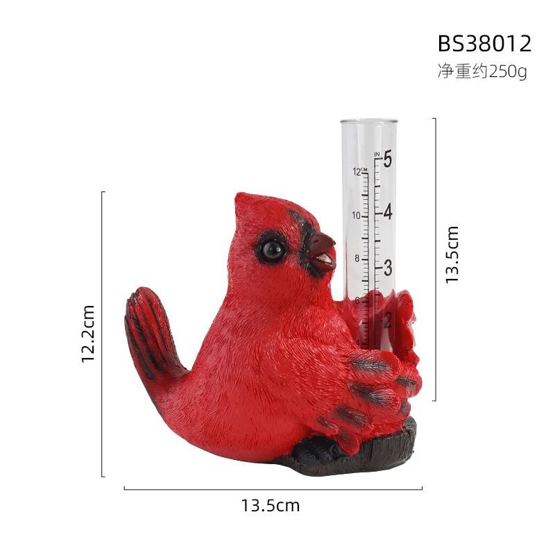 

Animal-Shaped Rain Gauge Creative Resin Owl Frog Bird Rain Gauge Sculpture Outdoor Garden Decorative Ornament чёрный