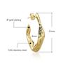 Non Tarnish V Shape Earring Cute Hot Selling Popular Styles Stainless Steel Light Gold Color Earrings Irregular for Women