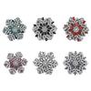 Rotatable Crystal Snowflake Brooch - Women's Elegant Corsage Accessory