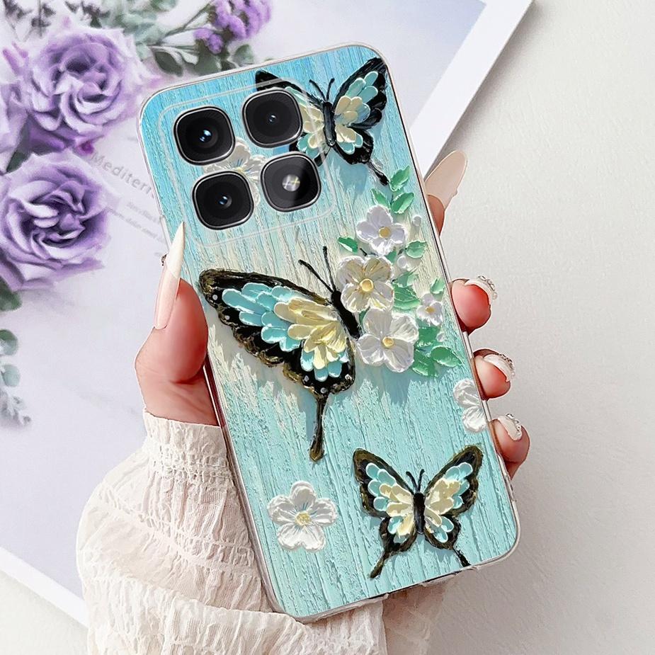 For Xiaomi Mi 14T Pro Case Cute Cat Fashion Painted Cover Soft Silicone Phone Case For Xiaomi 14T Pro Mi14T 5G Back Cover Bumper