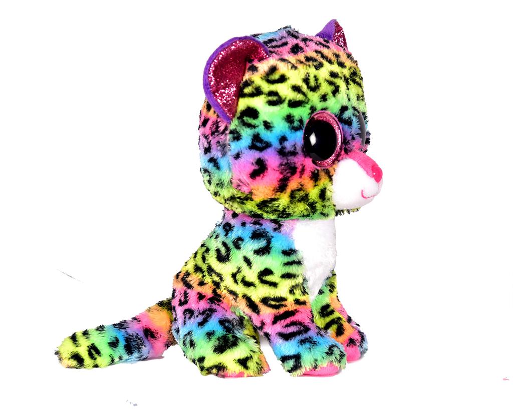 Meteor Ray Pack Ty Beanie Boos Dottie (Colorful Leopard) Medium Plush Toy 37189