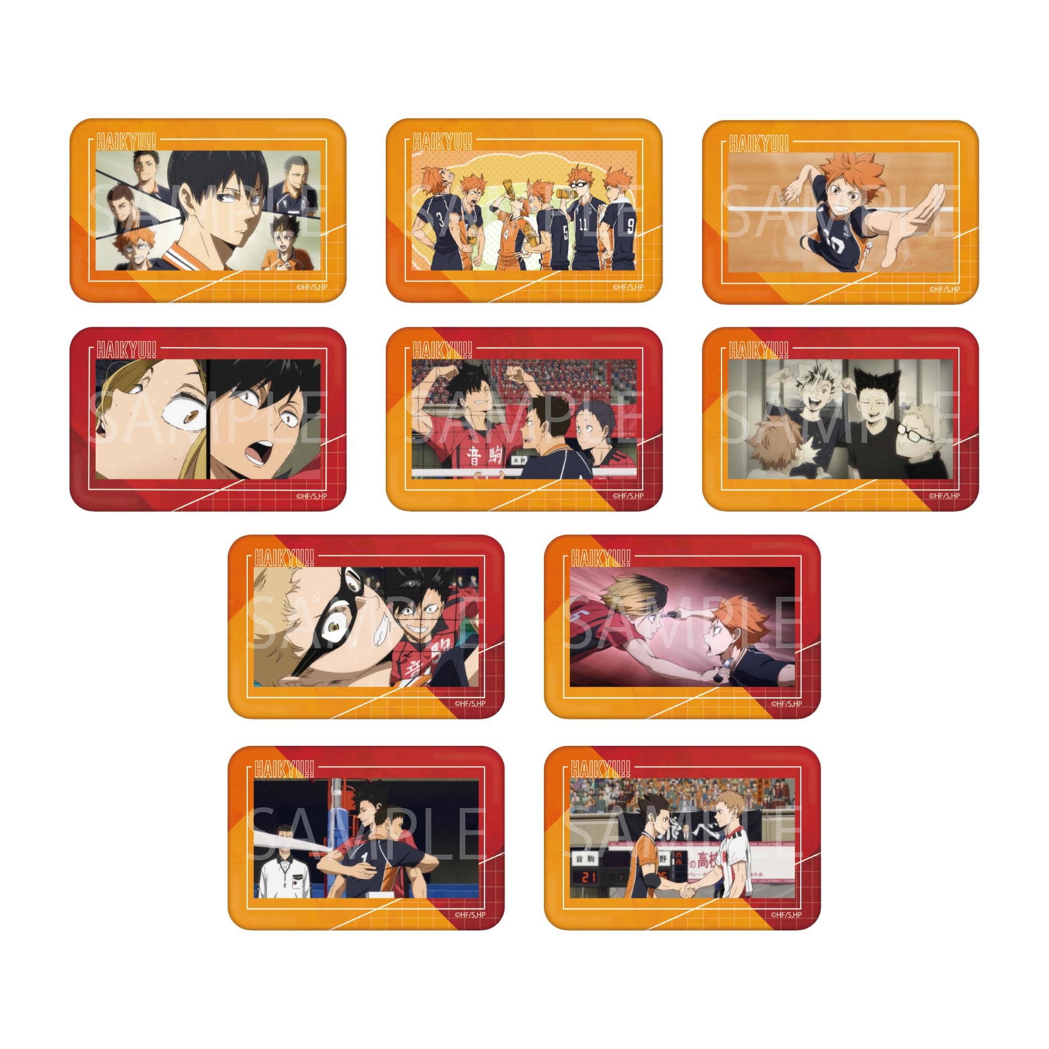 

Random Scene Box of 10 Haikyu!! Haikyu!! Pins,