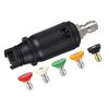 Quick Connect Nozzle Adjustable Nozzle Adjustable Spray Angle Compatible With Pressure Washers Heavy-Duty Cleaning