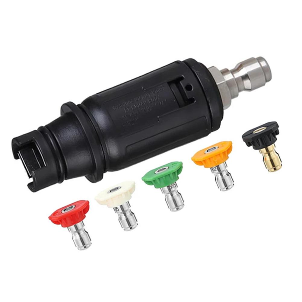Quick Connect Nozzle Adjustable Nozzle Adjustable Spray Angle Compatible With Pressure Washers Heavy-Duty Cleaning