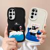 Cartoon Cat Soft Phone Cover Case for Samsung Galaxy S21 S20 FE A25 S25 S22 Ultra S24 A26 S23 Plus A54 A35 A34 A55 A24 A36