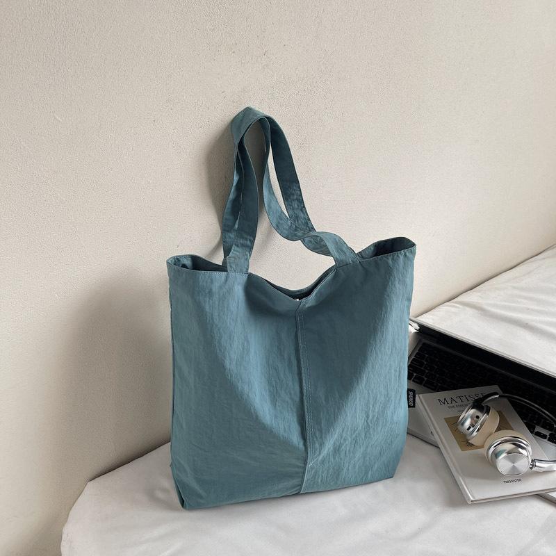 Japanese Aesthetic, Foreign Style, Personalized Leisure Shoulder Bag, Female Student Class Handbag, Niche Commuter Tote Big Bag