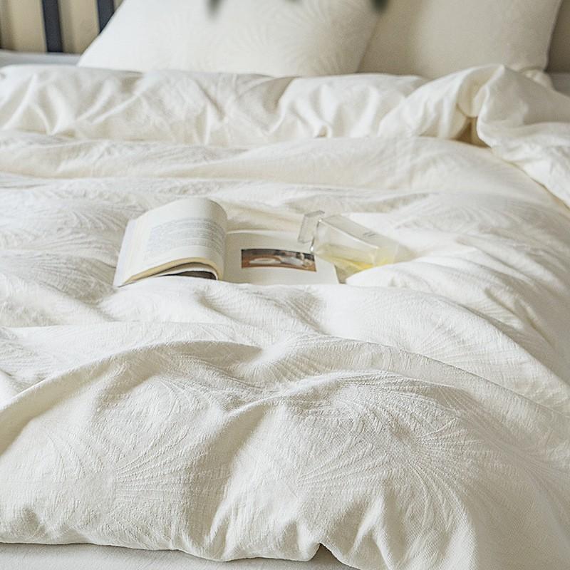 Pure Cotton Washed Bedding Set Hotel Style Soft Skin All Season Use