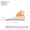 Home Cute Animal Top Door Device Cartoon Door StopAnti-collision Living Room Door Plug DecorationResin Handicraft Cute Grains