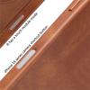 Luxury Business Retro Leather Magnetic Case For 17 Pro Max 16 Plus 15 14 13 MagSafe Alloy Lens Wireless Charging Cover