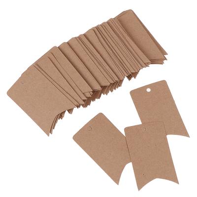 100 Stuks Lege Kraft Sieraden Prijs Bruiloft Label Touw Prijskaartjes Met Touw 20M