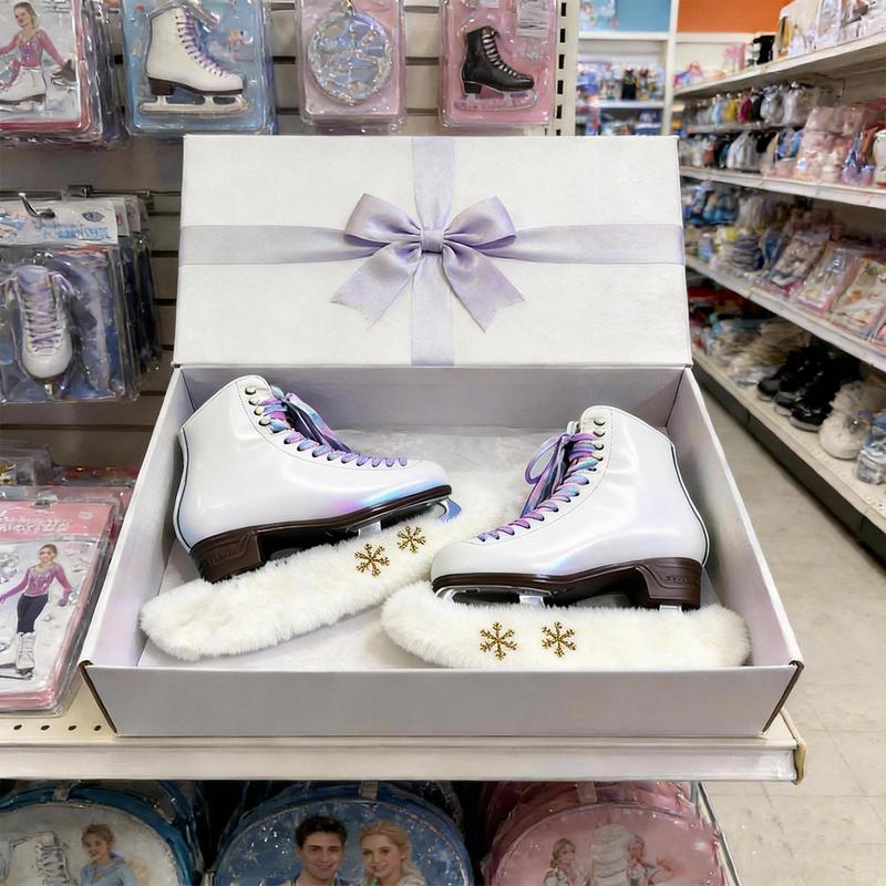 1 Pair Soft Flannel Ice Skate Guards Moisture-Wicking Skate Blade Protectors For Hockey & Figure Skates, Youth Adults Men Women