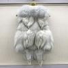 Vest Natural Soft Fox Fur Sleeveless Jacket Lady Quality Warm Real Fox Fur Gilet