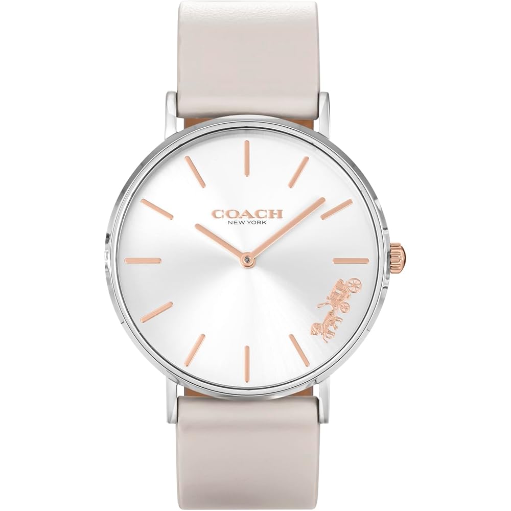Coach Perry Women s Watch Silver Dial Stainless Steel Quartz 14503116 Beige