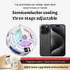 TL07 Magnetic Back-clip Phone Cooler 3 Speeds Semiconductor Cooling Fan Mobile Phone Heatsink 3 Speed Radiator for iPhone