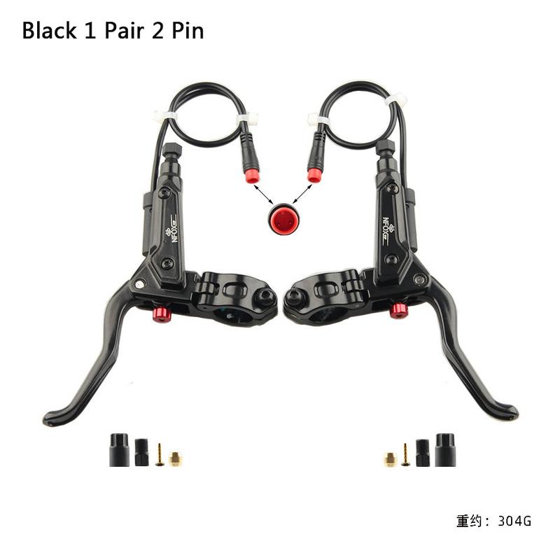 NFOX GT267 Mountain Bike Hydraulic Brake Power Off Brake Handle 2/3 Pin E-Bike Oil Brake Lever Bafang Hall E Bike Accessories