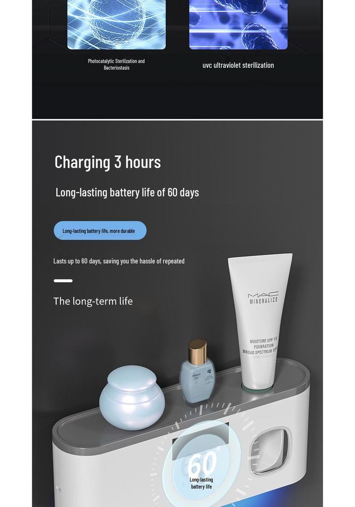 UV Sterilizer & Holder for Electric Toothbrushes