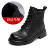 First layer cowhide Martin boots women's autumn and winter new British retro leather thick-soled commuter short boots single leather boots
