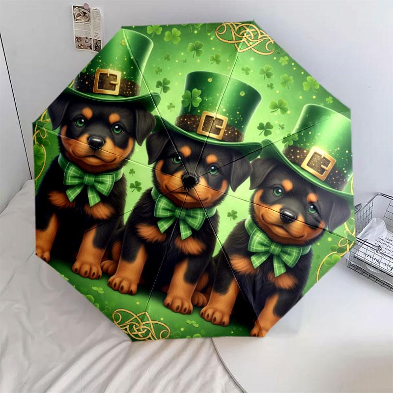 Threepuppies Pattern Pattern New Style Umbrella, 1 Piece Automatic Folding Umbrella, Portable Travel Umbrella, Outdoor Umbrella, Birthday Gift