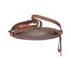 Michael Kors MK Dover Monogram Zip Closure Faux Leather Half Moon Crossbody Shoulder Bag Women Bags Brown 30T2G4DM6B-BRN-ACORN