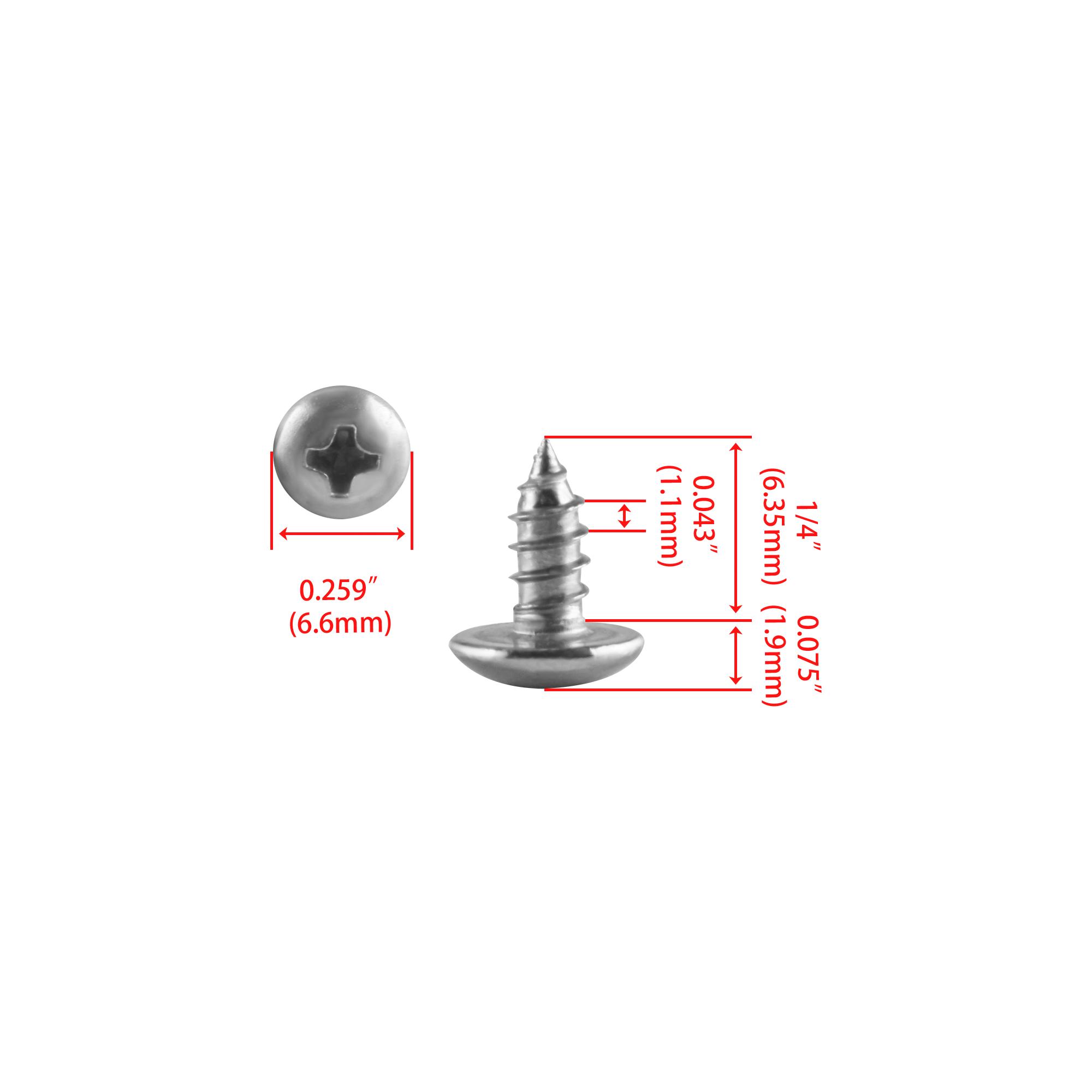 

100 /150 шт. саморезы по дереву из нержавеющей стали 304 с крестообразным шлицем Phillips и полукруглой головкой M6.6 M11.4