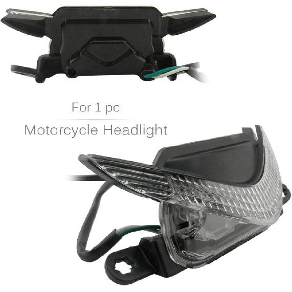 Mallofusa Motorcycle Top Upper Front Headlight Headlamp Assembly Compatible for Honda CBR600RR F5 2007 2008 2009 2010 2011