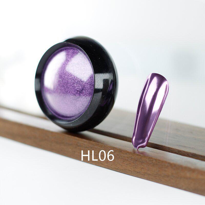 Палитра для нейл-арта «Аврора»: Суперяркий золотой лазер и титановый блестящий порошок.