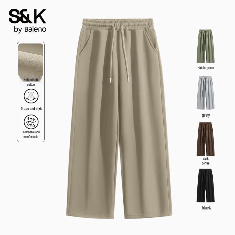 Baleno Herren S&K Serie Herbst Weitbeinige Freizeithose