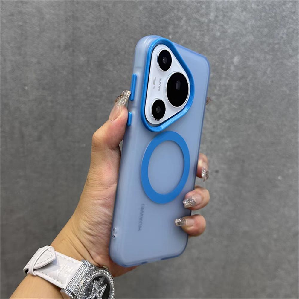 

Matte Clear Candy Magnetic For Magsafe Case For Huawei P70 Ultra Mate 70 60 Plus Honor 300 X60 X50 X9 X8 B C Magic 7 Pro 6 Lite For Honor X9C