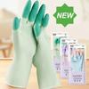 Silicone Dishwashing Cleaning Gloves Kitchen Supplies Anti Slip Convenient Long Dishwashing Gloves Reusable Durable Household