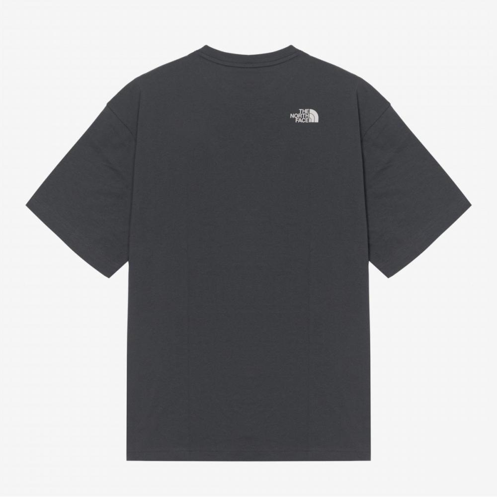The North Face Signature Short Sleeve Tee Charcoal Grey Nt7ur26l