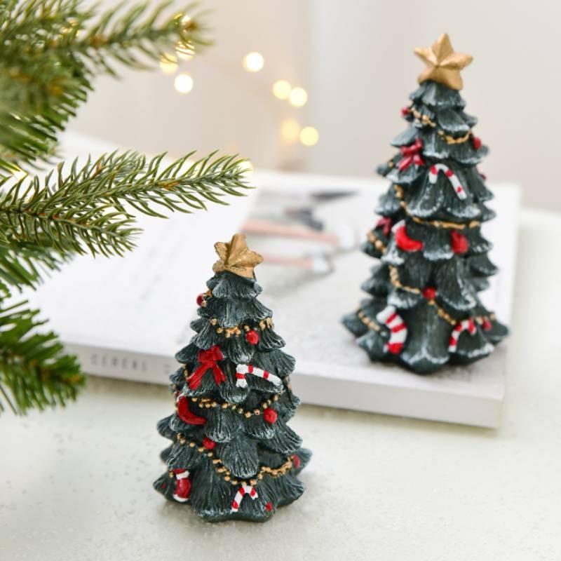 Trees Office Christmas Decorations Figurines Model Decor Festival Party Gift