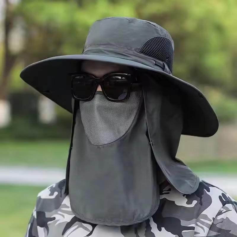 Adjustable Outdoor Fishing Hat Sunscreen Protection Breathable Sunshade Foldable Men Women Hiking Camping Casual Fishing Cap