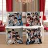 Kpop N-NCT-WISH Maple Design Cushion Cover Happy Autumn Harvest Decor Holiday Decorati Pillow Cover