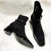 High Heels Women Ankle Boots Chunky Designer Suede Shoes Winter  Fashion Pumps Chelsea Boots New Trend Goth  Botas