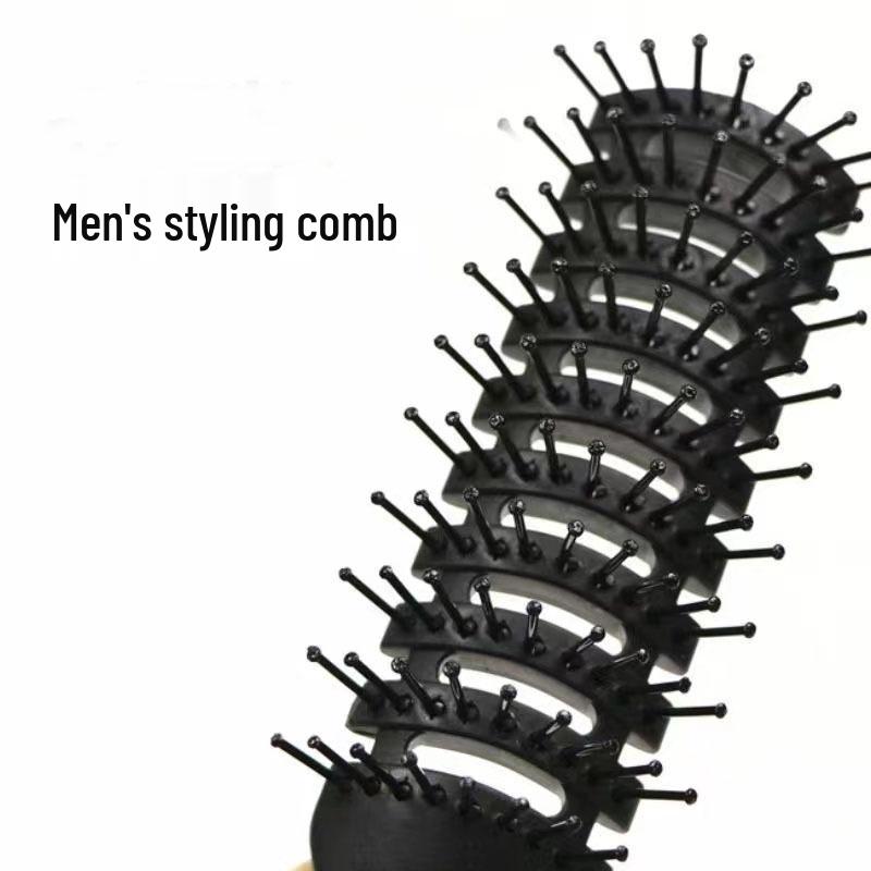 Nine-Row Rib Massage Curling Comb for Oily Hair