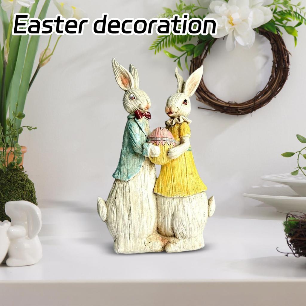 Paashaas Bloemenhouder Hars Ambacht, Decoratief Item voor Huis en Studie, Tuin en Ornament