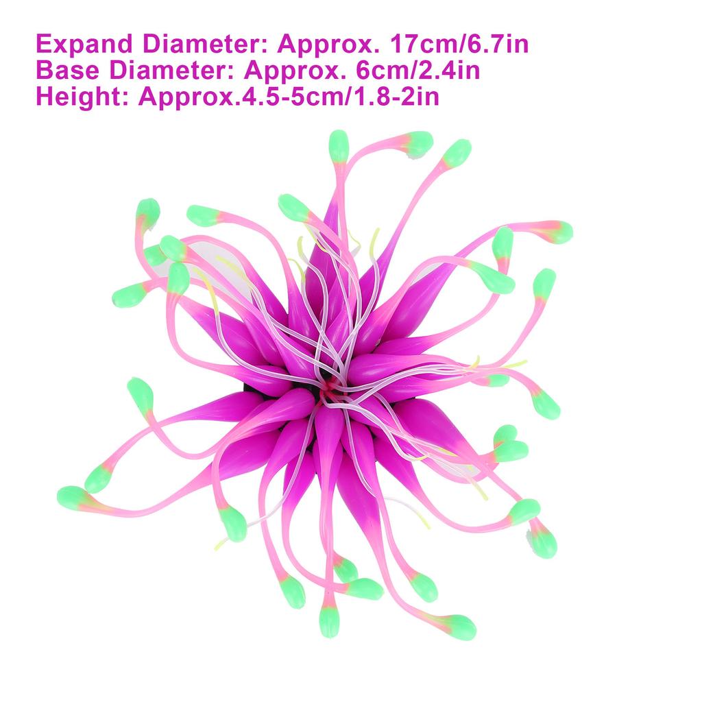 Artificial Coral Silicone Simulation Water Plant Aquarium Fish   Decoration Ornament
