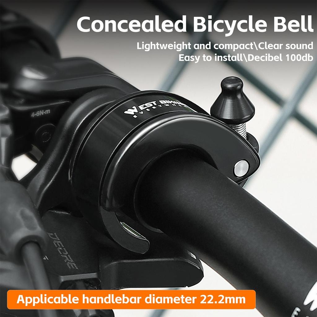 Bicycle Bell Hliníková slitina Bike Bell Ostrý zvuk Jízdní kolo na řídítka Bell Kolo se snadnou instalací