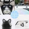 2 Stück Universelle Motorradhelm Katzenohren Dekoration Outdoor Sport Teufelshörner Ecken Motorradhelm Dekoration Zubehör