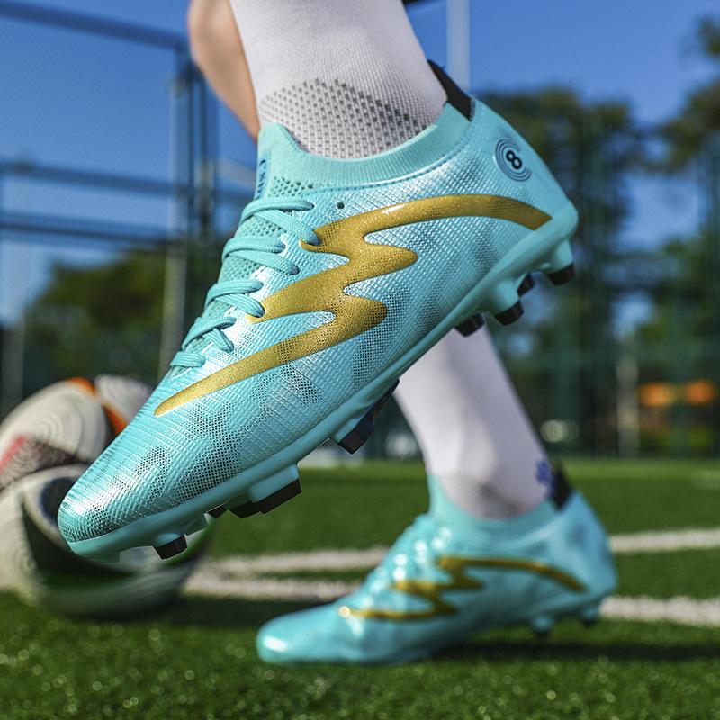 Mode Professionelle Fußballschuhe Für Herren Outdoor FG TF Schnürschuhe Herren Fußballschuhe Original Leicht Rutschfest Jugend Futsalschuhe