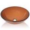 Tempered Glass Wash Basin 42 Cm Brown