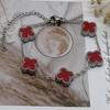 15mm High Version Of Five Flowers Lucky Four-Leaf Clover Bracelet 18k No Colour Loss Double-Sided Shell Bracelet