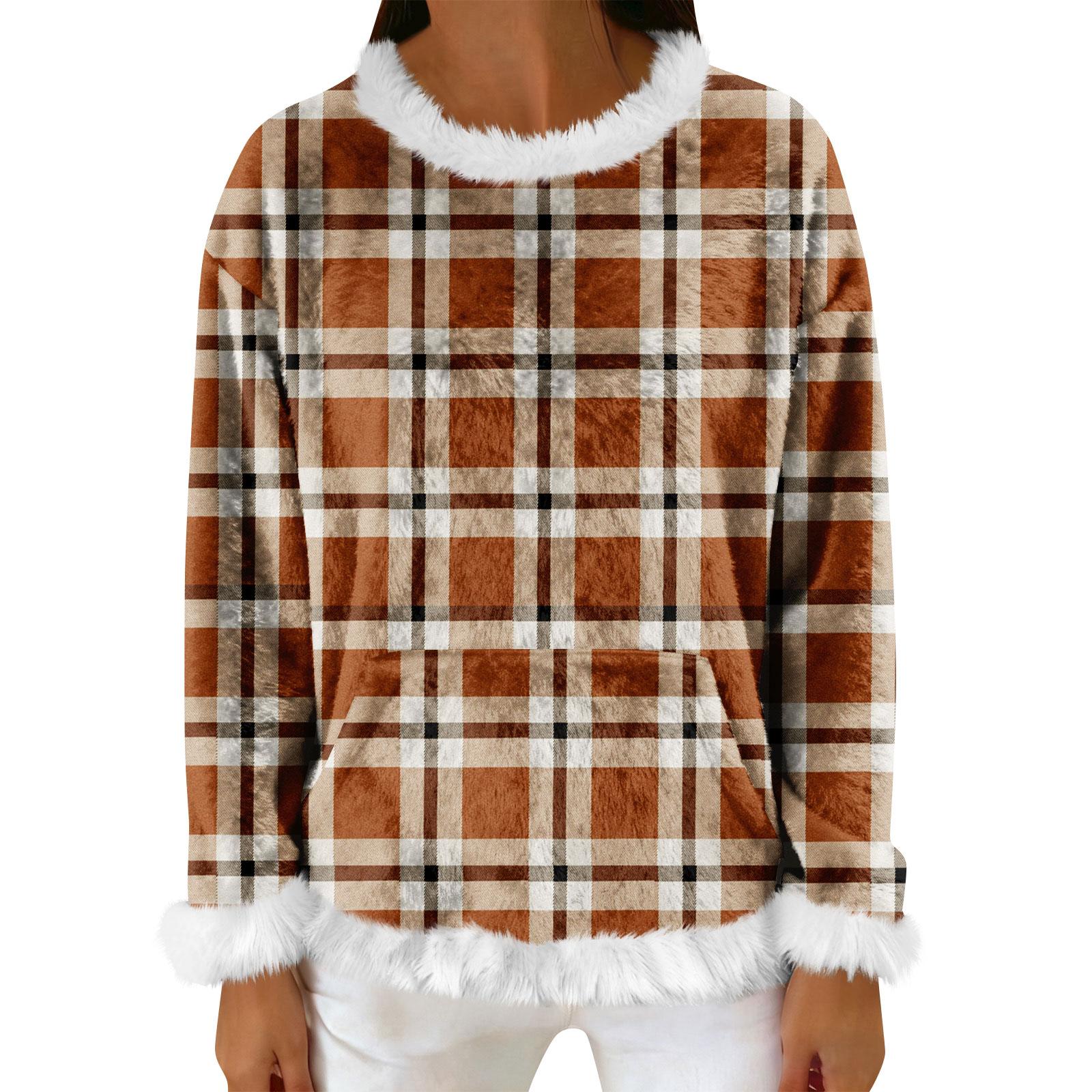 

Женский повседневный флисовый свитшот с длинными рукавами и круглым вырезом, удобный, свободного кроя, легкий, фланелевый свитшот для женщин S шафрановый