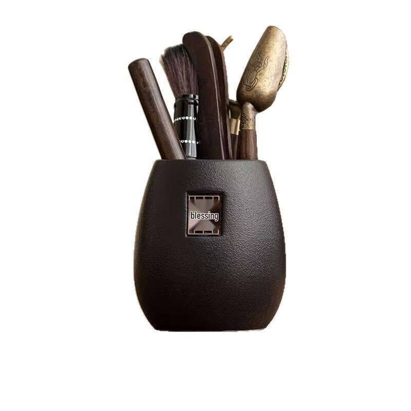 Black Pottery Tea Ceremony Six Gentlemen Set