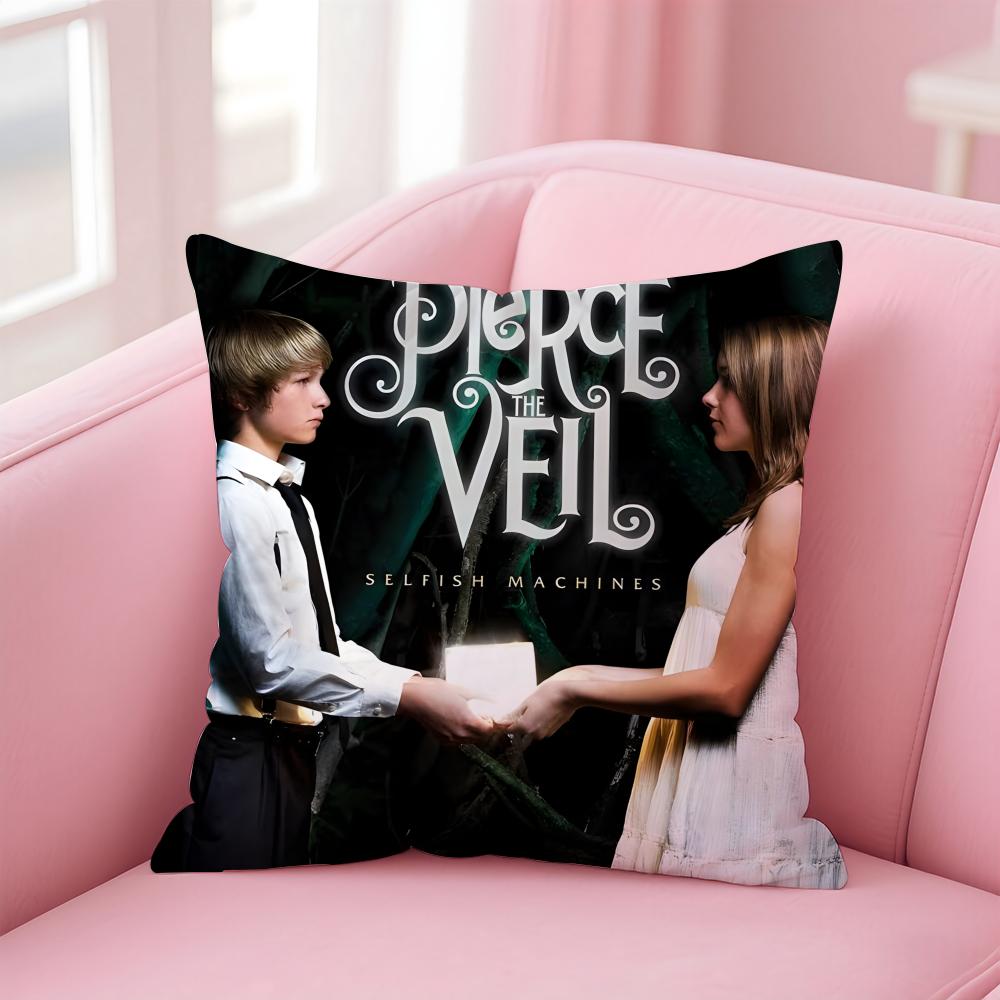 p-Pierce The Veil Cushion Cover Comfortable Reversible Pillow Cover Ideal for Car Sofa Bedroom & Beyond