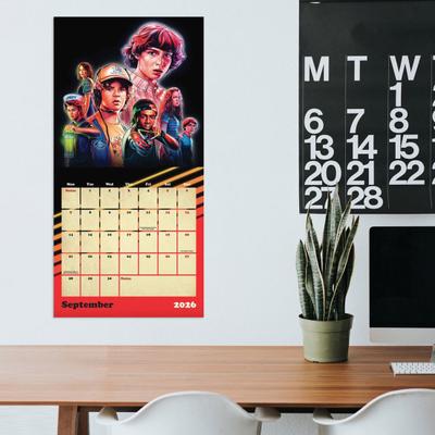 2026 Wall Calendar Jan. 2026 To Dec. 2026 12-Monthly Planner for Office Home Planning Organizing Funny Wall Hanging Calendar for TV Show Lovers